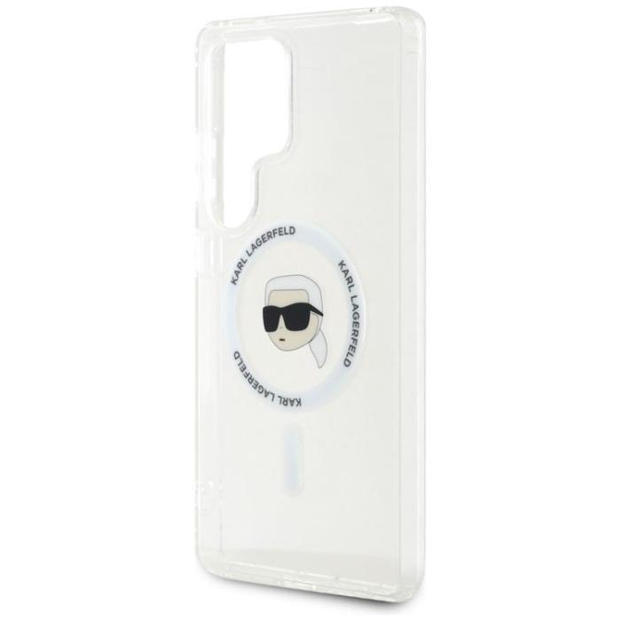 KARL LAGERFELD - Karl Lagerfeld Galaxy S25 Ultra Mobilskal MagSafe Karl Printed Logo - Vit