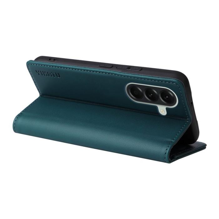 YIKATU - YIKATU Samsung Galaxy A57 Plånboksfodral Konstläder - Grön