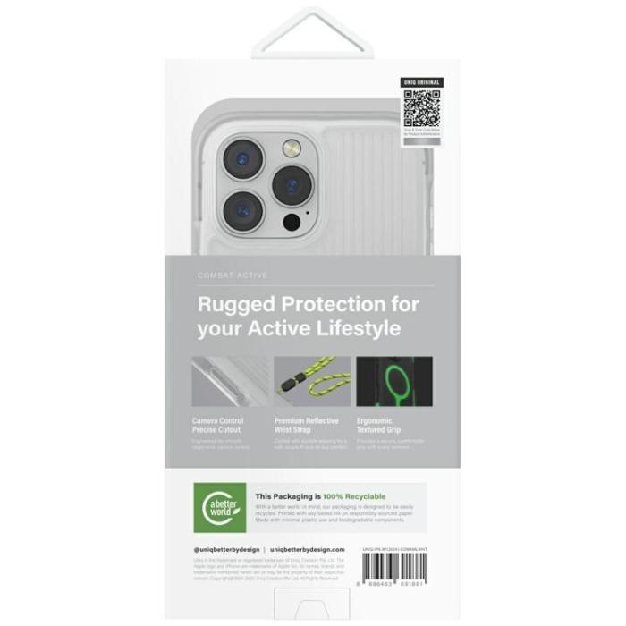 UNIQ - UNIQ iPhone 16 Pro Max Mobilskal MagSafe Combat Active - Vit