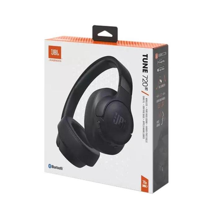 JBL - JBL On-Ear Trådlösa Hörlurar Tune 720BT - Svart