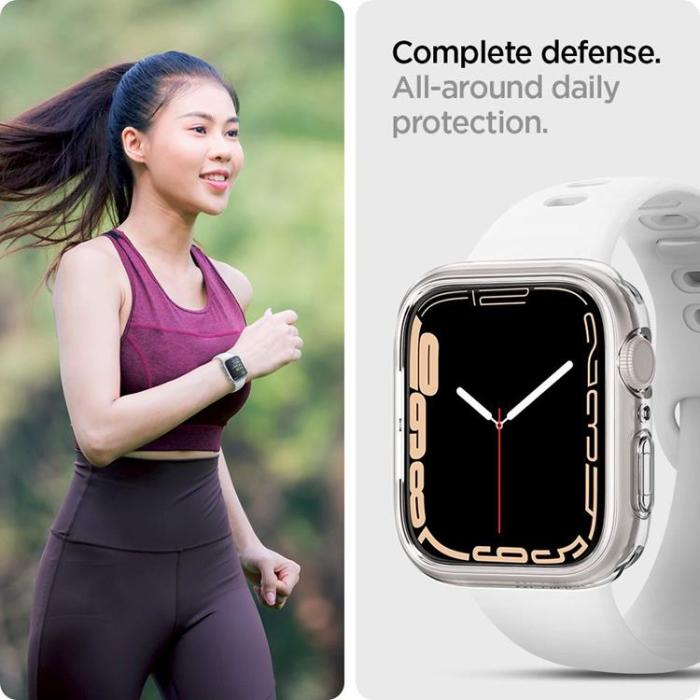 Spigen - Spigen Liquid Crystal Apple Watch 4/5/6/7/8/Se 40/41 mm - Crystal Clear