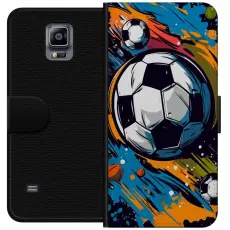Gustaf - Pl&aring;nboksfodral till Samsung Galaxy Note 4 med Fotbollar