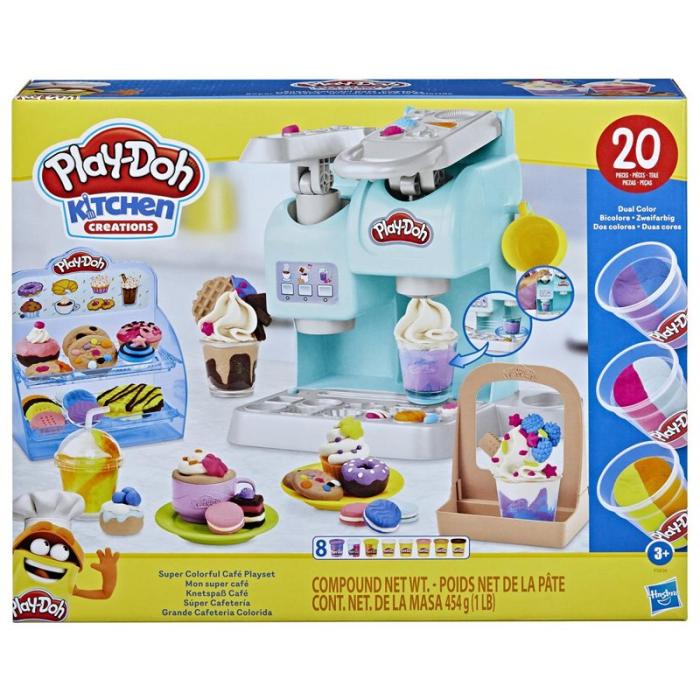 PLAY-DOH - PLAY-DOH Kitchen Creations Playset Super Colorful Café