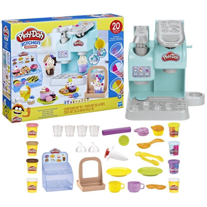 PLAY-DOH - PLAY-DOH Kitchen Creations Playset Super Colorful Café
