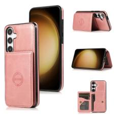 OEM - Mobilfodral f&ouml;r Samsung Galaxy S26 Plus Kickstand Kortfack - Ros&eacute;guld