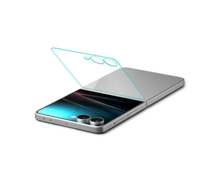 Spigen - Spigen Galaxy Z Flip 7 Härdat Glas Skärmskydd EZ Fit - Clear