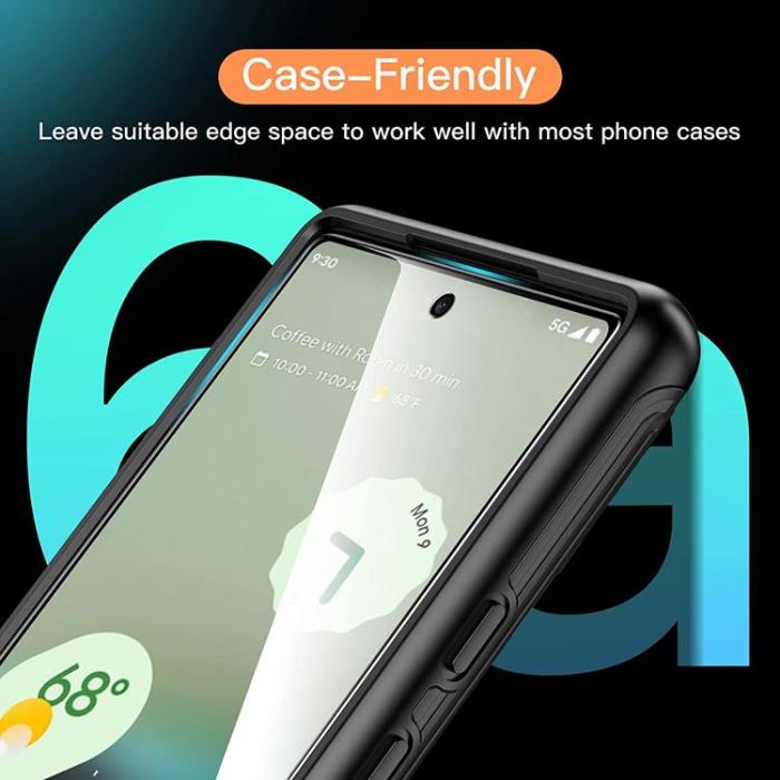 A-One Brand - [1-PACK] Google Pixel 6a Härdat Glas Skärmskydd 2.5D Arc Edge 9H