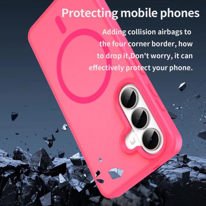 OEM - Mobilskal för Samsung Galaxy S26 Magnetiskt TPU + PC - Rosa