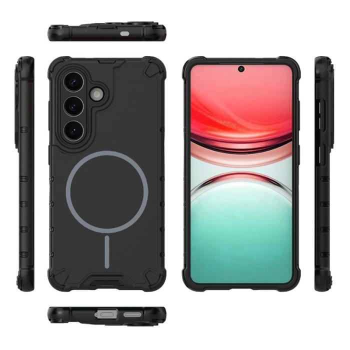 OEM - Mobilskal för Samsung Galaxy S26 Magnetiskt TPU + PC - Svart