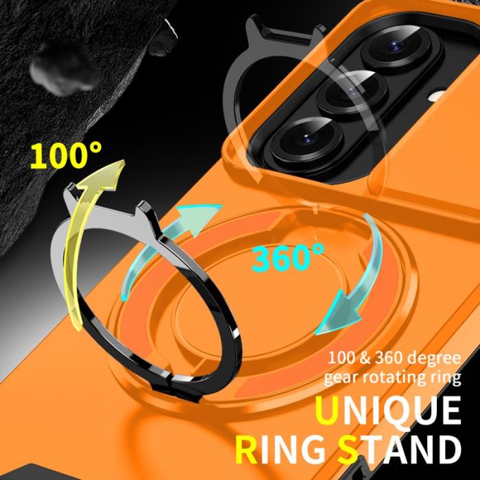 OEM - Mobilskal för Samsung Galaxy S26 Magnetiskt TPU + PC med skärmskydd - Orange