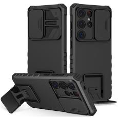 OEM - Mobilskal f&ouml;r Samsung Galaxy S26 Ultra Kamera Skydd PC + TPU - Svart