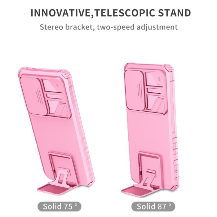 OEM - Mobilskal för Samsung Galaxy S26 Ultra Kamera Skydd PC + TPU - Rosa