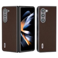ABEEL - ABEEL Mobilskal till Samsung Galaxy Z Fold6 5G Kolfiber Textur Brun