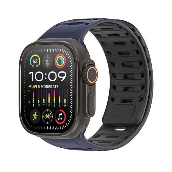 Dux Ducis - Dux Ducis Apple Watch 44/45/46/49mm Armband CS Silikon - Blå