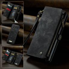 Caseme - CASEME 008 Series Samsung Galaxy A53 5G Konstl&auml;der Pl&aring;nboksfodral Svart