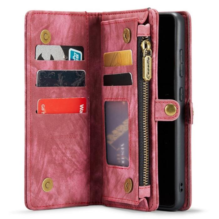 Caseme - CASEME 008 Series Samsung Galaxy A53 5G Konstläder Plånboksfodral Röd