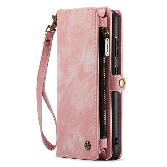 Caseme - CASEME 008 Series Samsung Galaxy A53 5G Konstläder Plånboksfodral Rosa