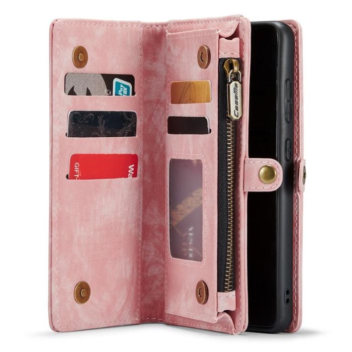 Caseme - CASEME 008 Series Samsung Galaxy A53 5G Konstläder Plånboksfodral Rosa