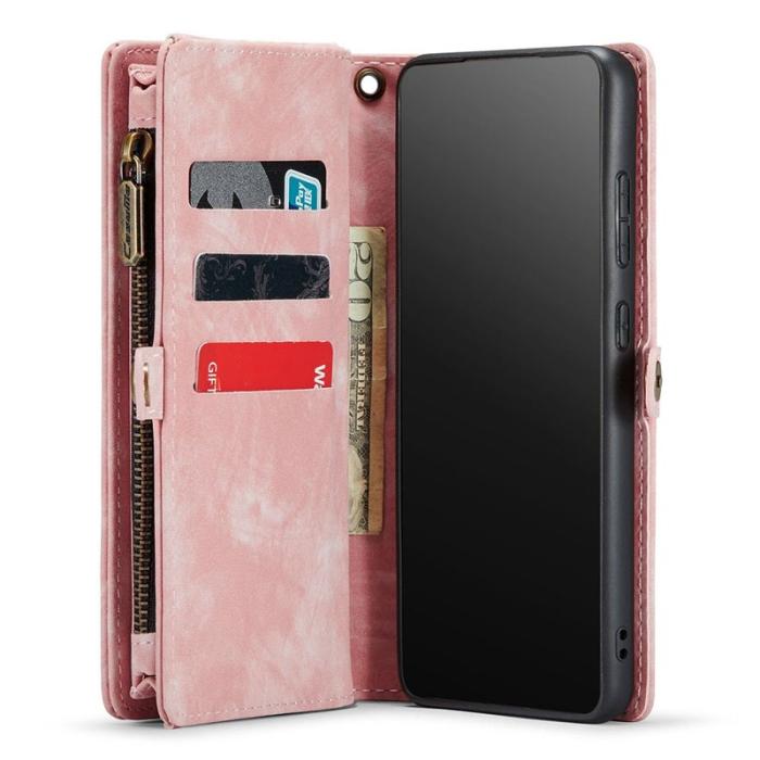 Caseme - CASEME 008 Series Samsung Galaxy A53 5G Konstläder Plånboksfodral Rosa
