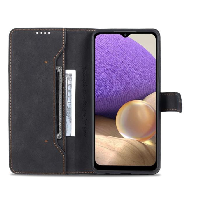 AZNS - AZNS Samsung Galaxy A32 5G Plånboksfodral - Anti-Scratch, Stöd - Svart