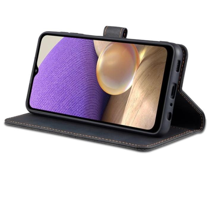 AZNS - AZNS Samsung Galaxy A32 5G Plånboksfodral - Anti-Scratch, Stöd - Svart