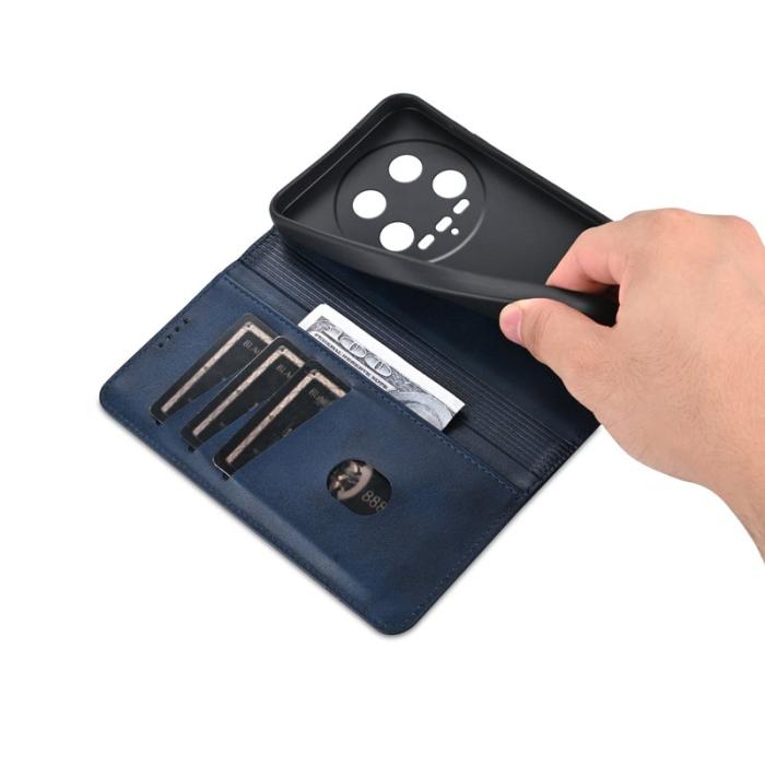 AZNS - AZNS Xiaomi 14 Ultra Plånboksfodral Konstläder - Blå
