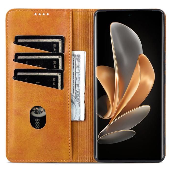 AZNS - AZNS Xiaomi 14 Ultra Plånboksfodral Konstläder - Brun
