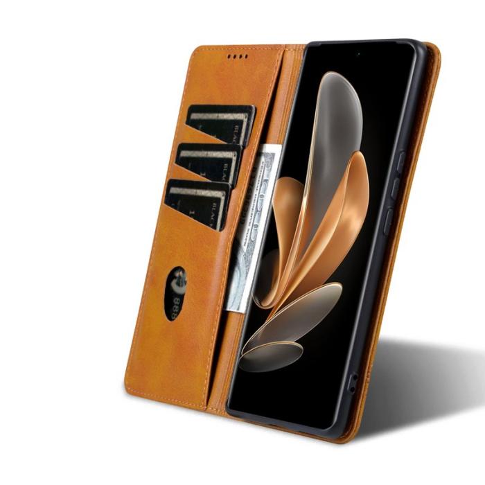 AZNS - AZNS Xiaomi 14 Ultra Plånboksfodral Konstläder - Brun