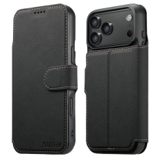 SUTENI - SUTENI iPhone 17 Pro Plånboksfodral Detachable Q-05 - Svart