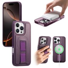 CASENEO - CASENEO iPhone 16 Pro Fodral - Magnetiskt KonstL&auml;der - Lila