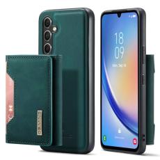 DG.MING - DG.MING Konstl&auml;der Pl&aring;nboksfodral Samsung Galaxy A14 4G/5G Gr&ouml;n