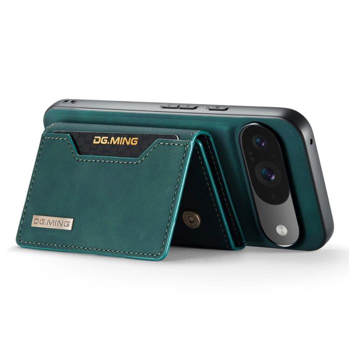 DG.MING - DG.MING Pixel 10 Konstläder Plånboksfodral PU + PC + TPU - Grön