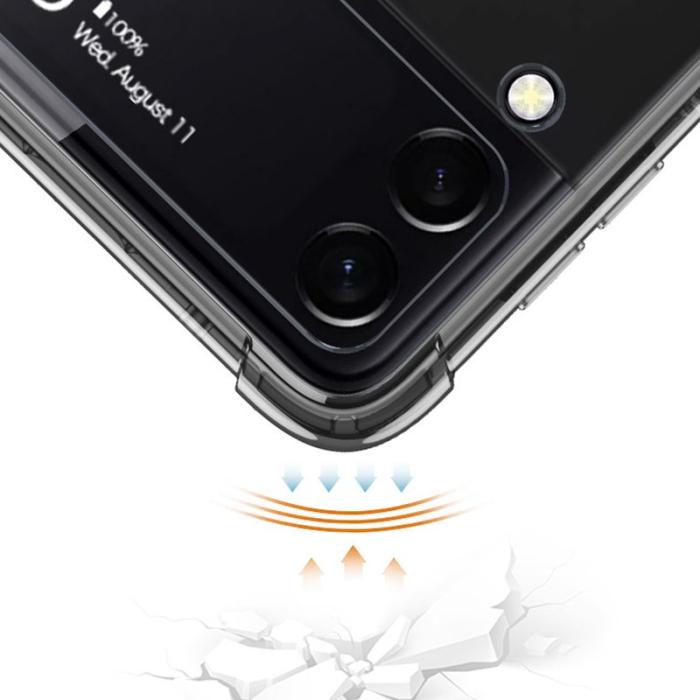 GKK - GKK Samsung Galaxy Z Flip4 Fodral TPU - Transparent - Lila
