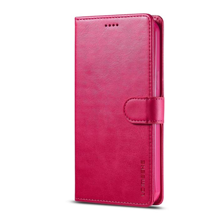 LC.imeeke - LC.IMEEKE iPhone 13 Plånboksfodral Konstläder - Folio Flip - Röd