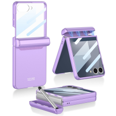 GKK - GKK Galaxy Z Flip 7 Mobilskal med Penna och Skärmskydd - Lila