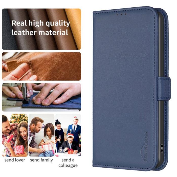 BINFEN COLOR - BINFEN Samsung Galaxy S26 Pro Fodral PU Läder Flip Folio - Blå