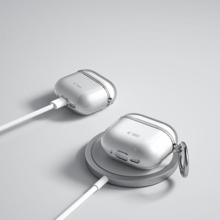 Tech-Protect - Tech-Protect Apple Airpods 4 Skal Flexair - Ash Grå