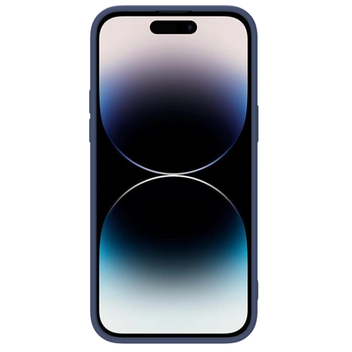 Nillkin - Nillkin iPhone 14 Pro Max Mobilskal CamShield Silky Silikon - Blå