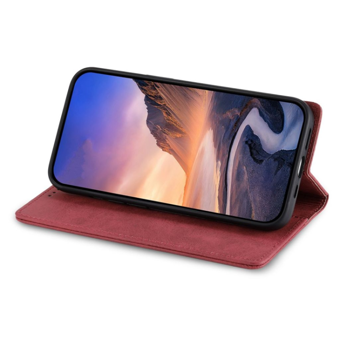 OEM - Galaxy S25 Plus Plånboksfodral RFID Blocking - Röd