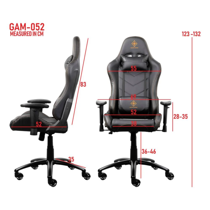 Deltaco - DELTACO GAMING Gamingstol i Konstläder DC310 - Svart/Orange