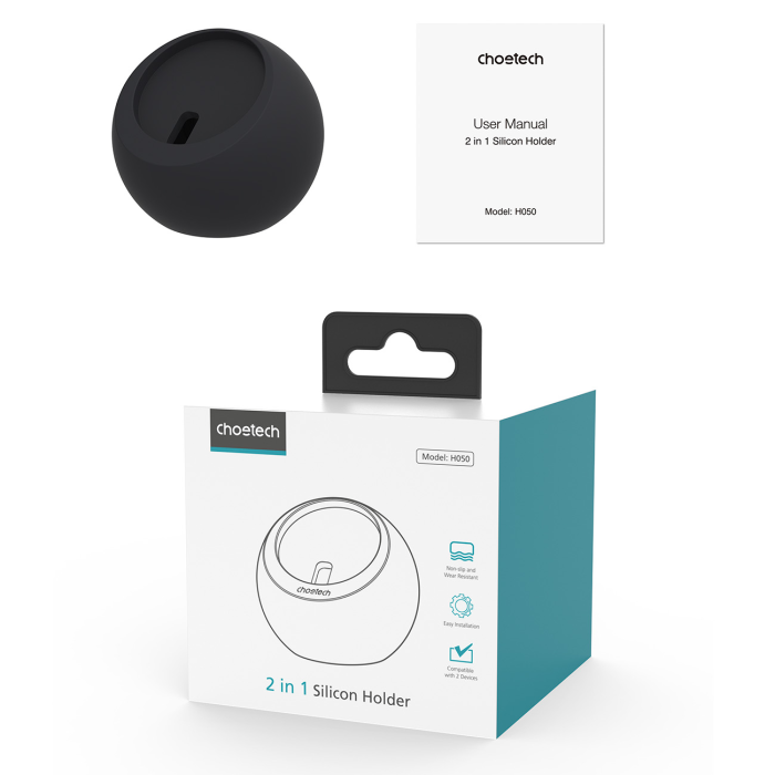 Choetech - Choetech Magsafe Laddningsställ för iPhone/Apple Watch - Svart