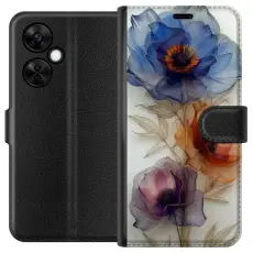 Gustaf - Pl&aring;nboksfodral till OnePlus Nord CE3 med Silkesblommor