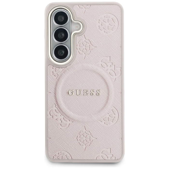 Guess - Guess Mobilskal För Galaxy S26 MagSafe Saffiano Peony Embossed Ring