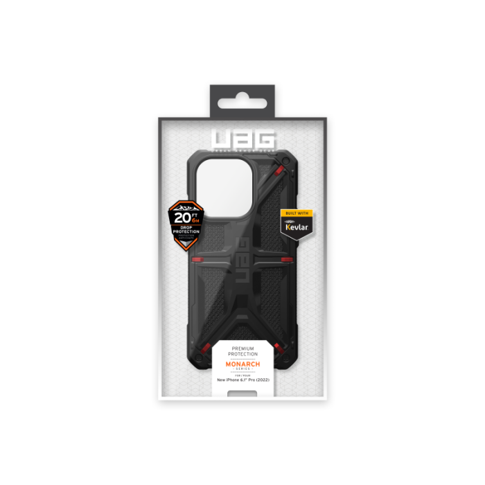 UAG - UAG iPhone 14 Pro Skal Monarch - Kevlar Svart