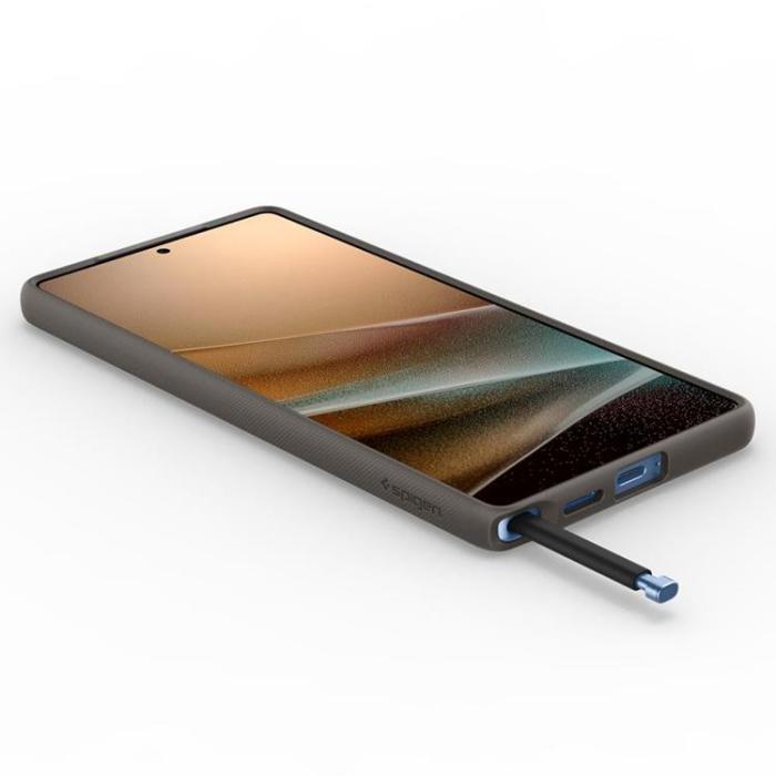 Spigen - Spigen Galaxy S25 Ultra Mobilskal Magsafe Nano Pop - Papaya Grå