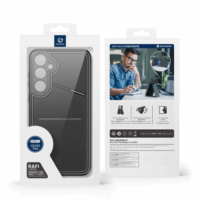 Dux Ducis - Dux Ducis Galaxy S25 Plus Mobilskal Magsafe Korthållare Rafi II