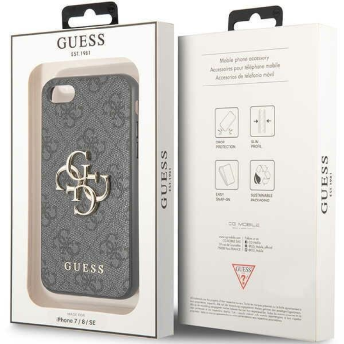 Guess - Guess iPhone 7/8/SE (2020/2022) Mobilskal Big Metall Logo