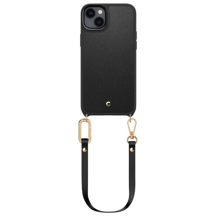 Spigen - Spigen iPhone 14 Plus Magsafe Skal med Halsband Cyrill Charm - Svart