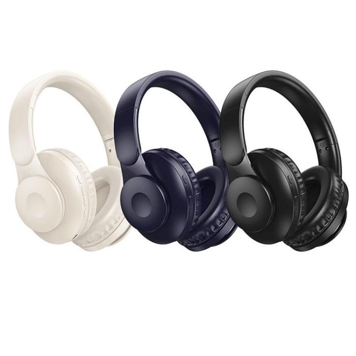 Hoco - Hoco Over-Ear Hörlurar Trådlösa Bluetooth W45 - Milky Vit