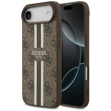 Guess - Guess iPhone 17 Air Mobilskal MagSafe 4G Printed Stripes - Brun